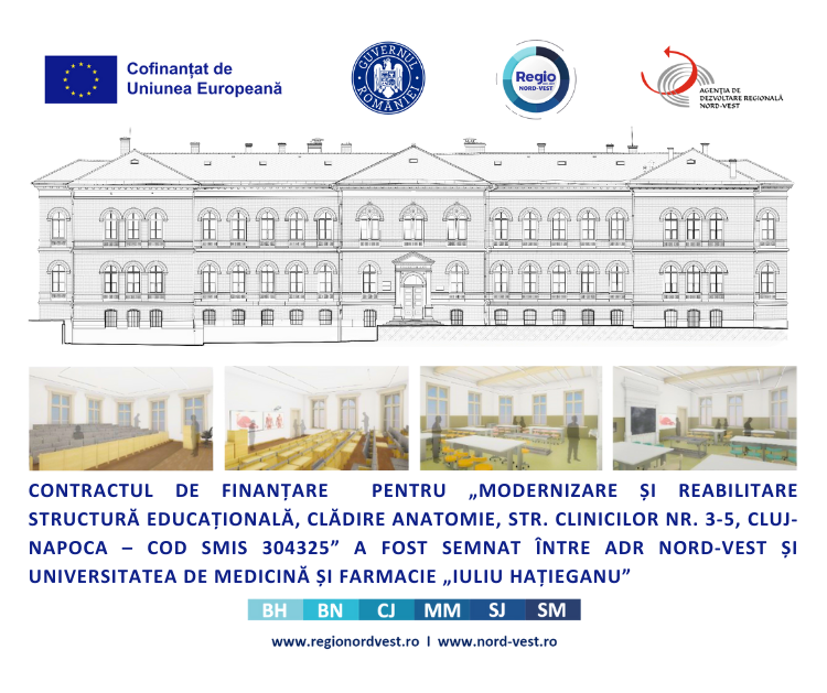 UMF „Iuliu Hațieganu” Cluj-Napoca a semnat contractul pentru restaurarea și modernizarea Clădirii de Anatomie